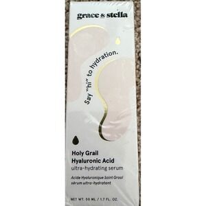 Grace & Stella Holy Grail Hyaluronic Acid Serum 50ml 1.7oz Hydrating Vegan New